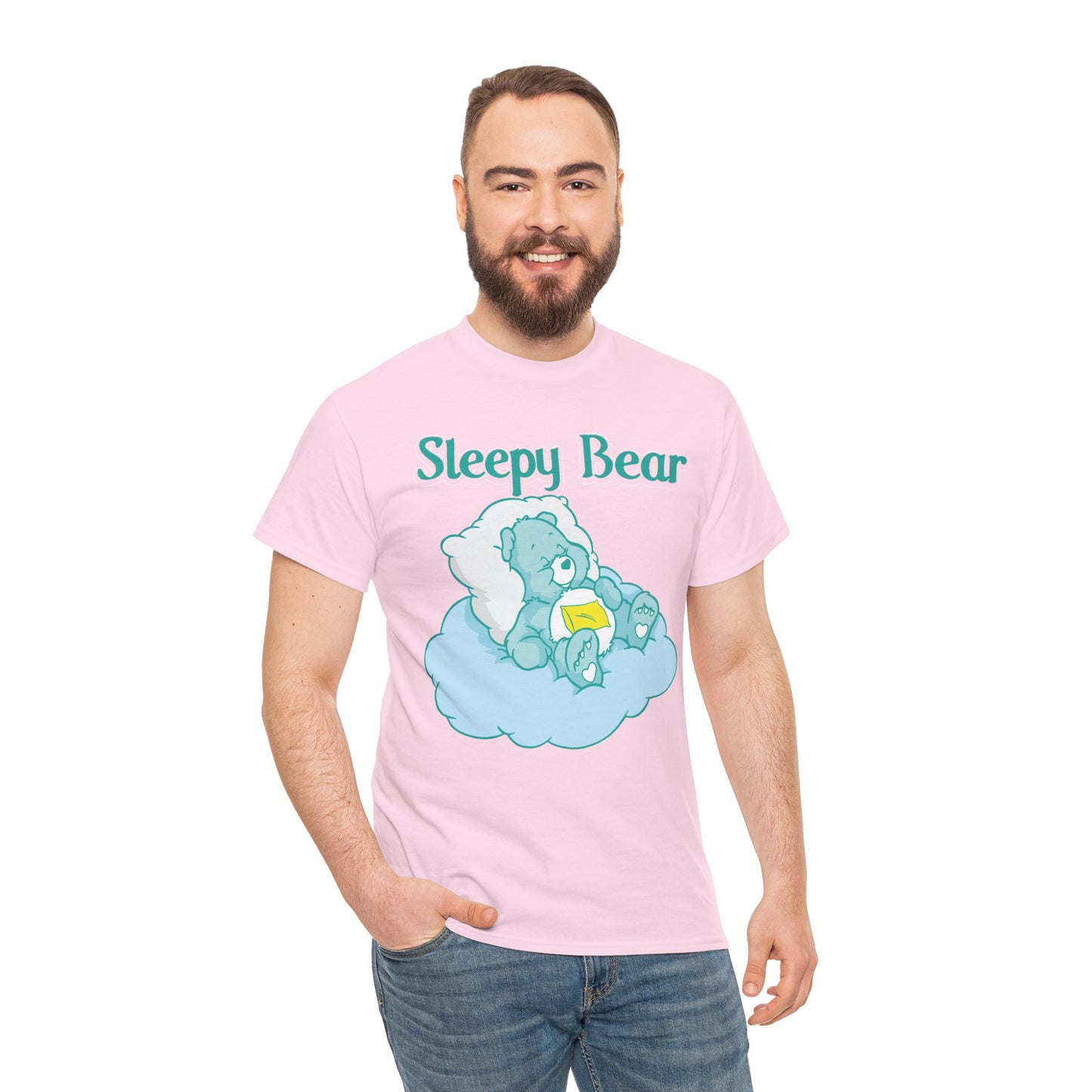 Sleepy Bear - Unisex Heavy Cotton Tee