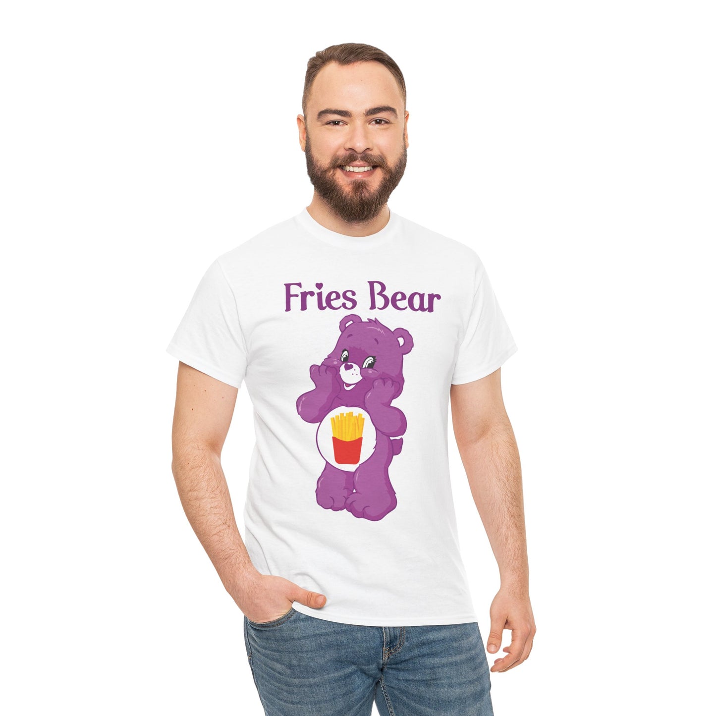 Fries Bear - Unisex Heavy Cotton Tee