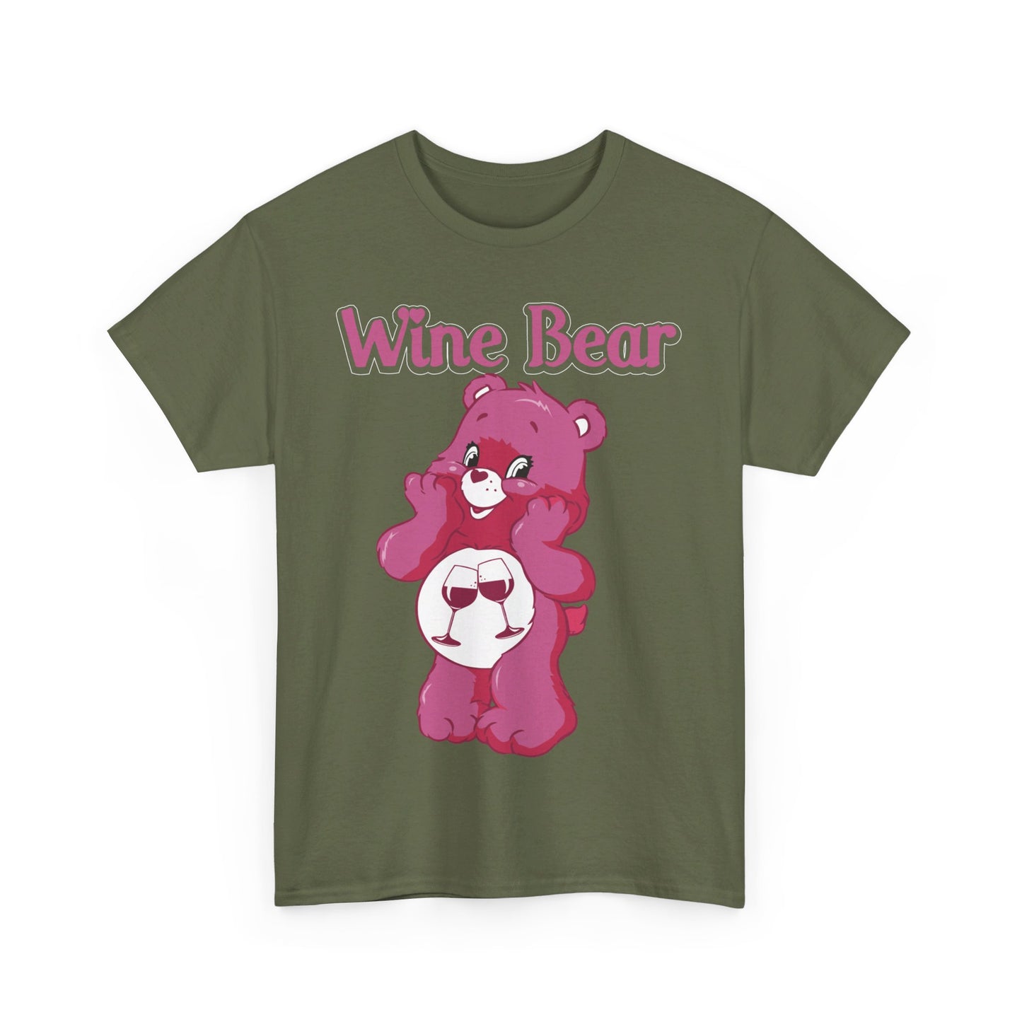 Wine Bear - Unisex Heavy Cotton Tee