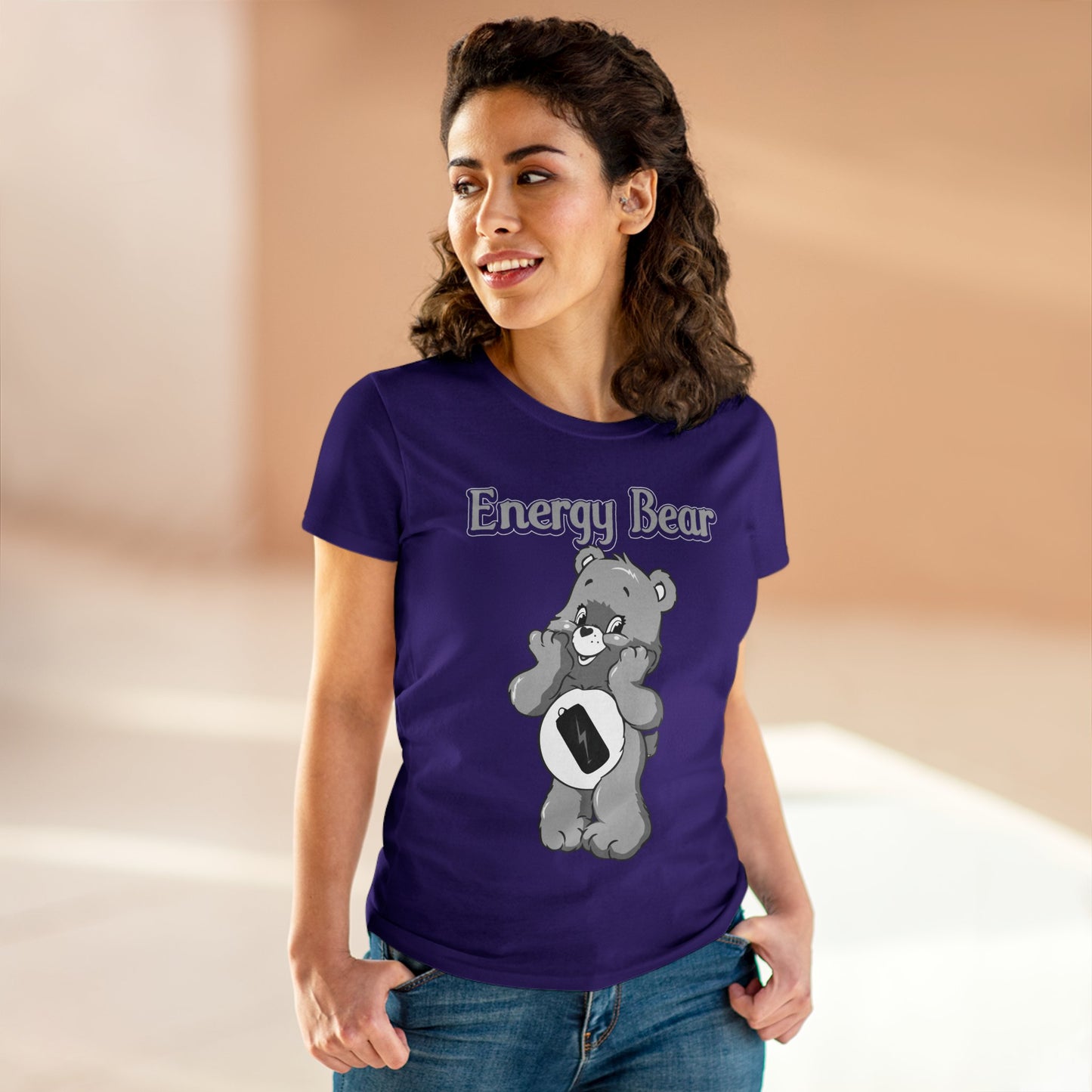 Energy Bear - Women's Midweight Cotton Tee