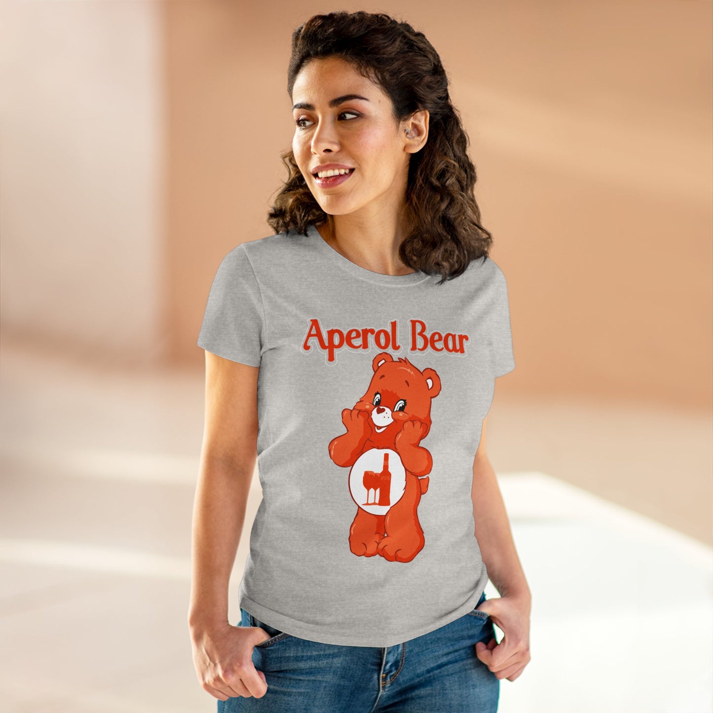 Aperol Bear - Women's Midweight Cotton Tee