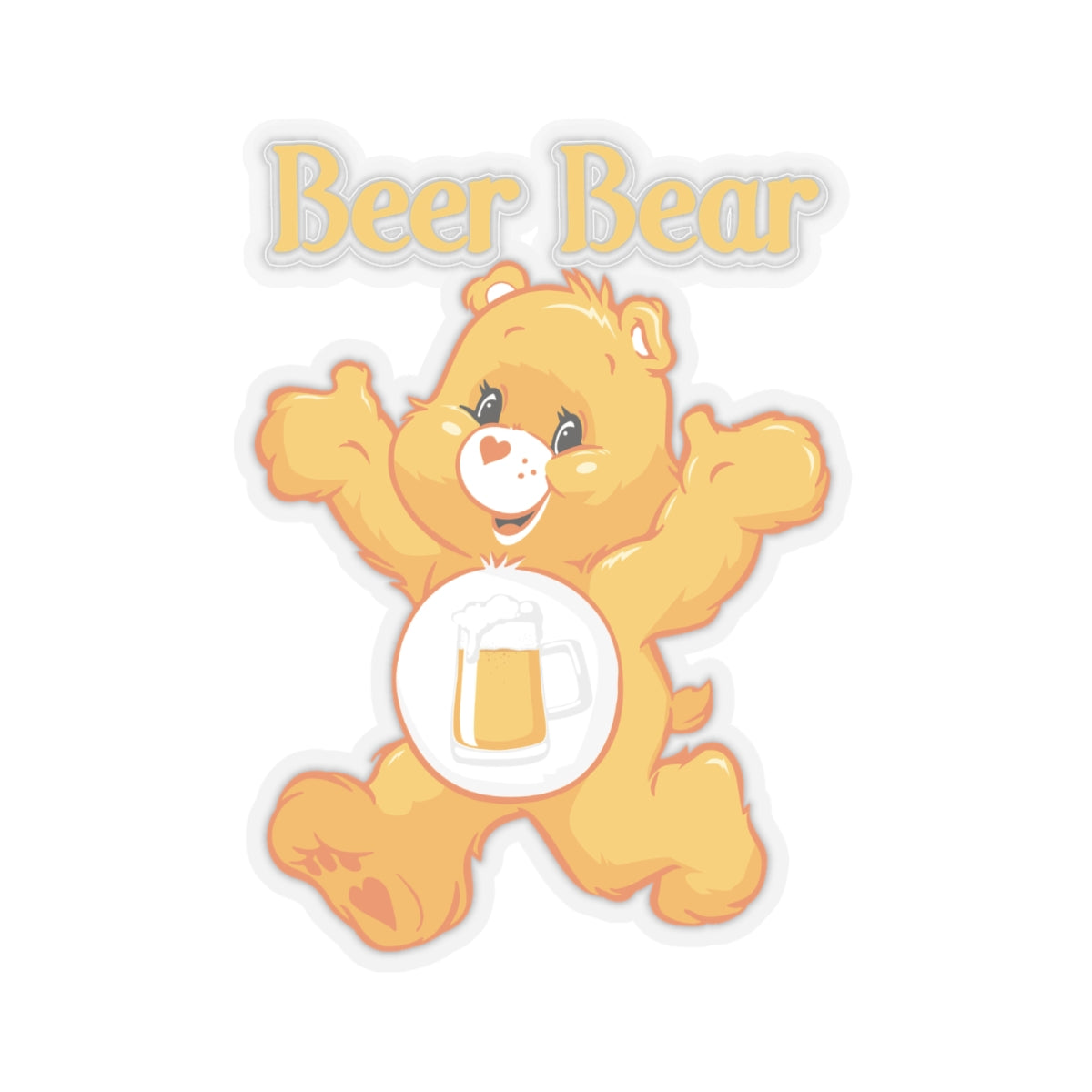 Kiss-Cut Stickers - Beer Bear