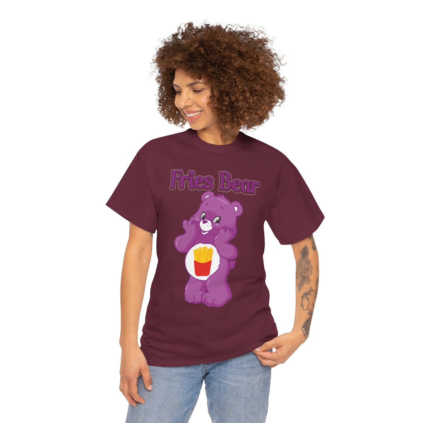 Fries Bear - Unisex Heavy Cotton Tee