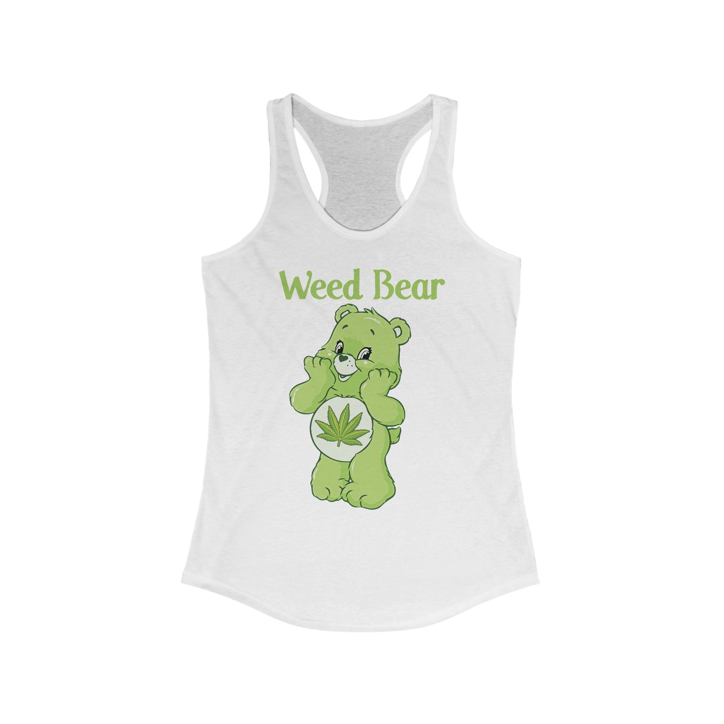 Weed Bear - Women's Ideal Racerback Tank