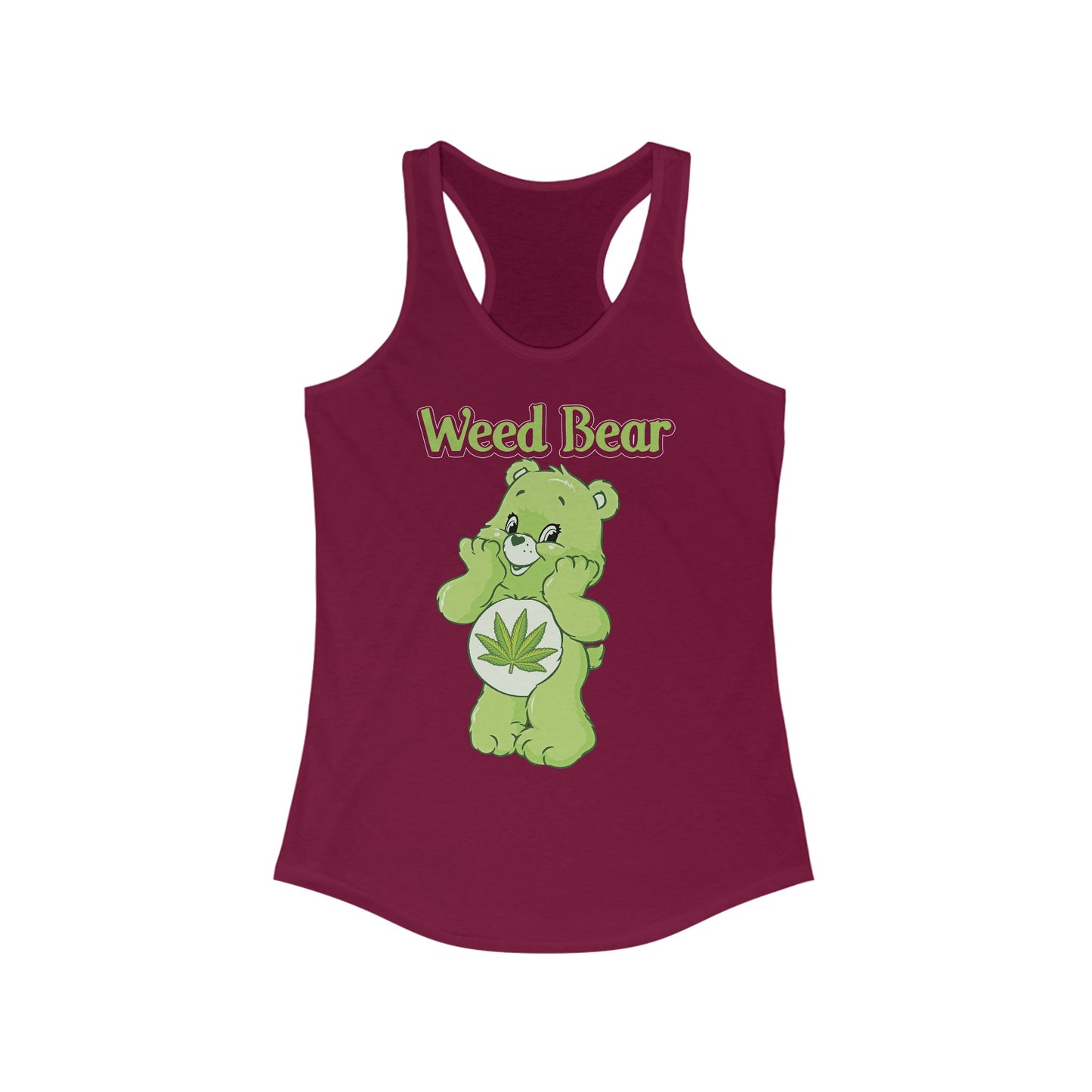 Weed Bear - Women's Ideal Racerback Tank