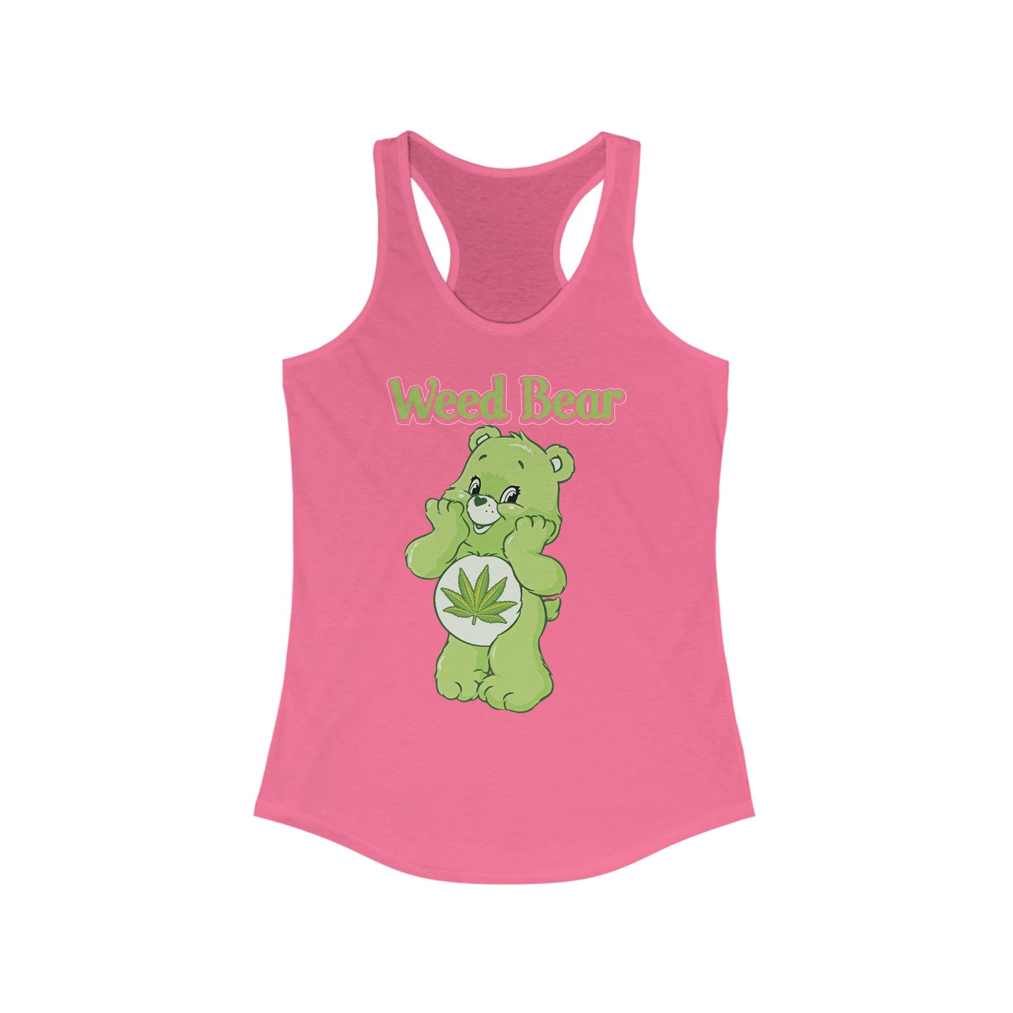 Weed Bear - Women's Ideal Racerback Tank