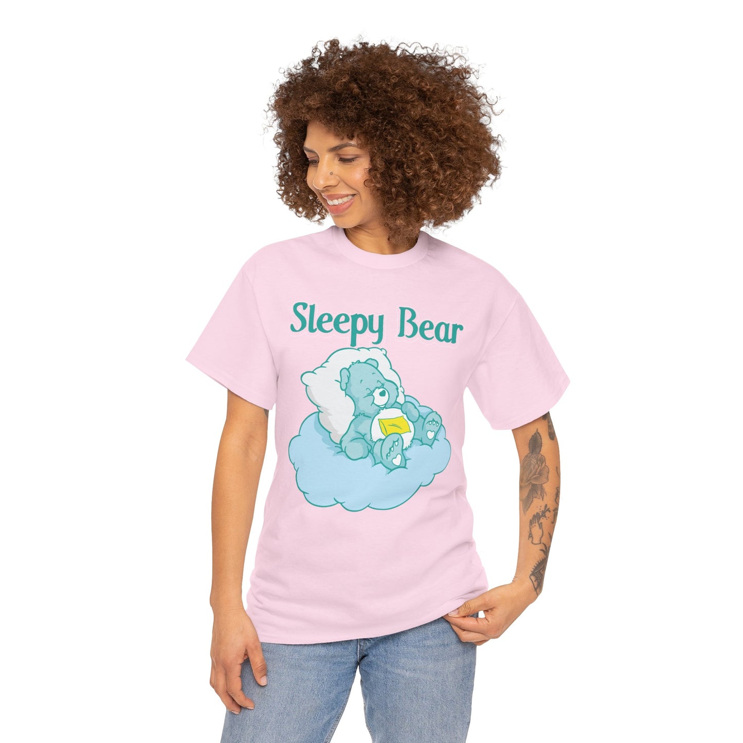 Sleepy Bear - Unisex Heavy Cotton Tee