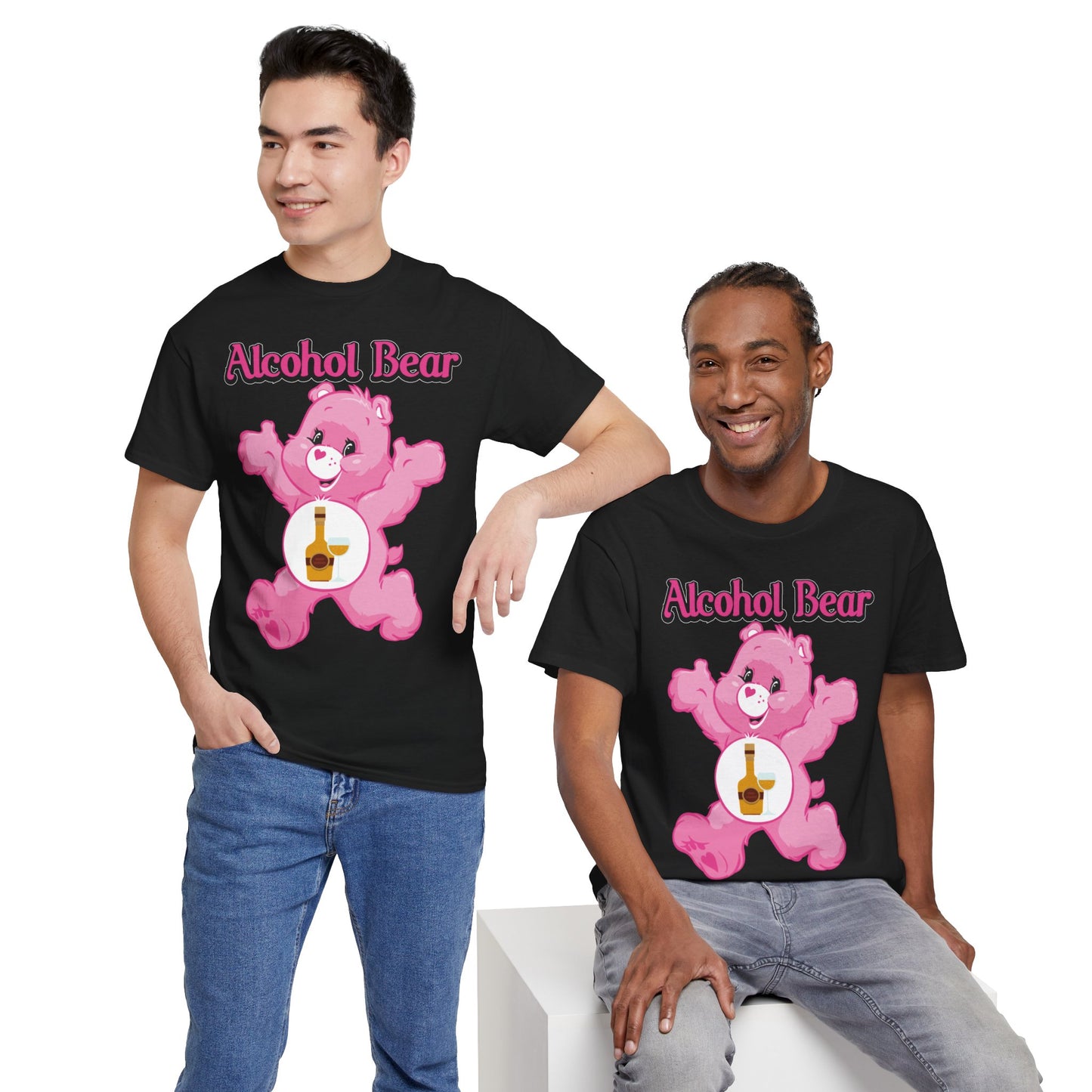 Alcohol Bear - Unisex Heavy Cotton Tee