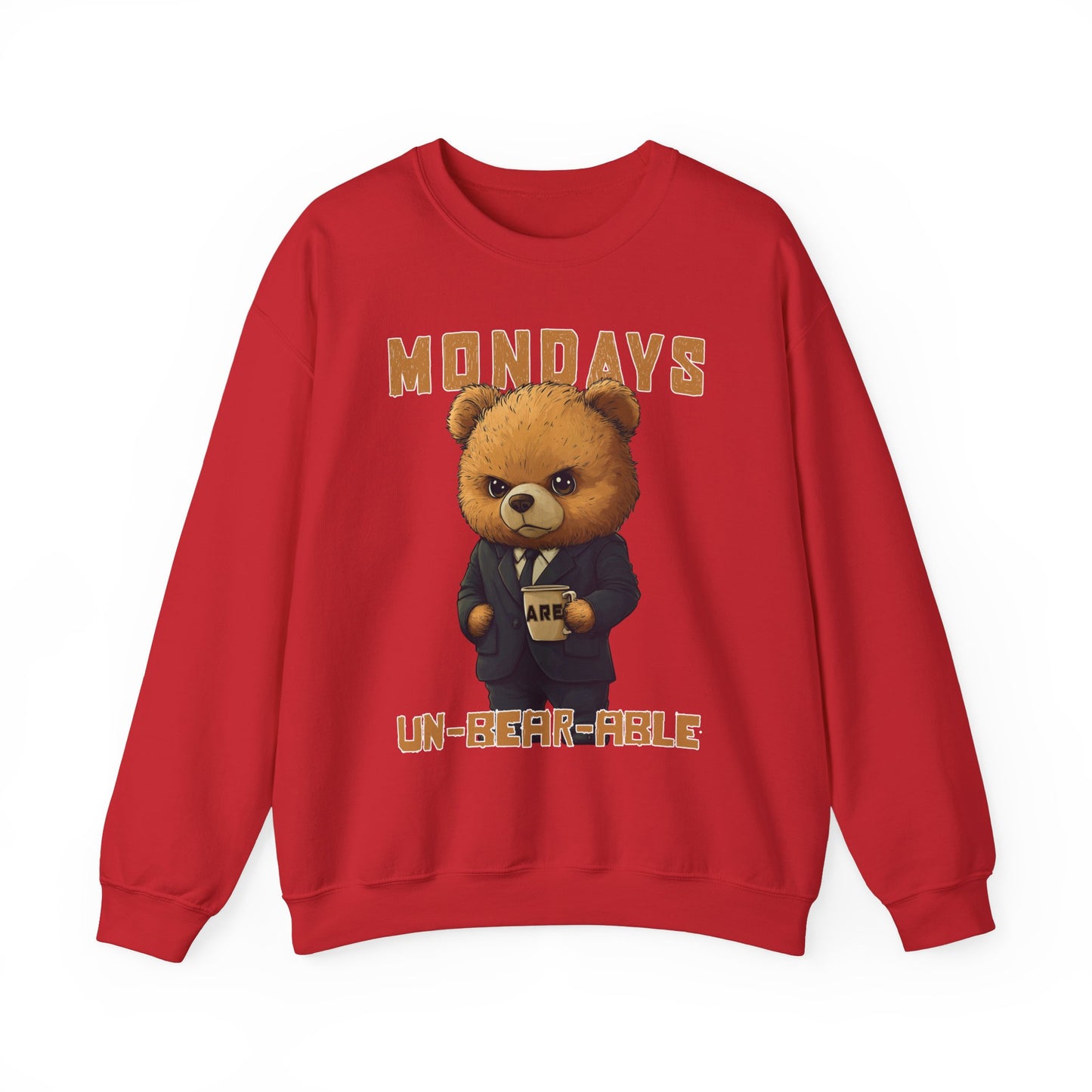 Mondays are Un-bear-able - Unisex Heavy Blend™ Crewneck Sweatshirt