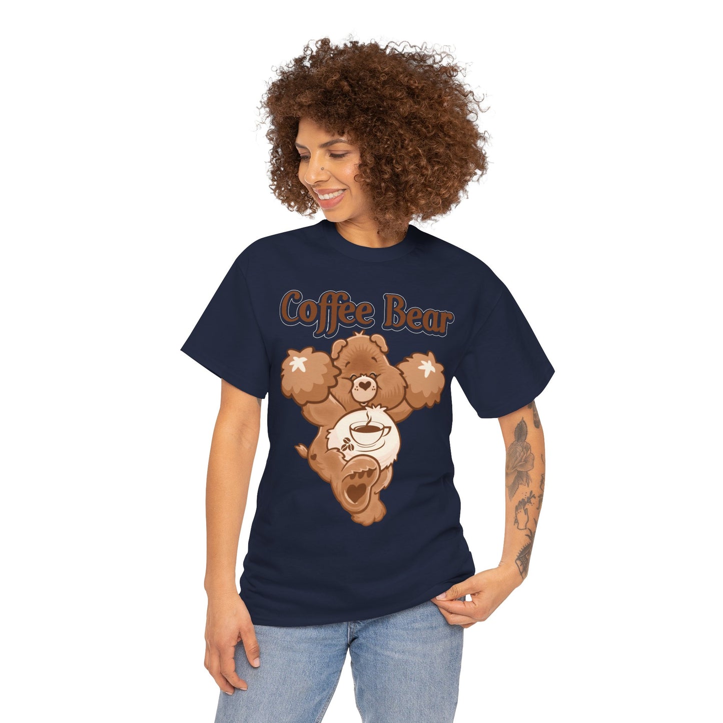 Coffee Bear - Unisex Heavy Cotton Tee