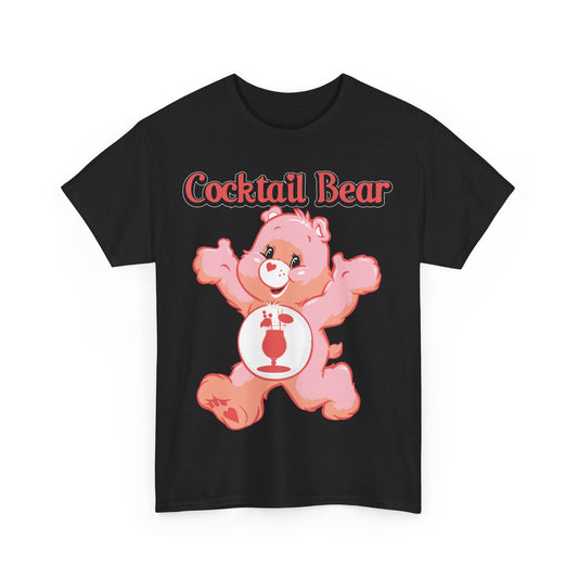 Cocktail Bear - Unisex Heavy Cotton Tee