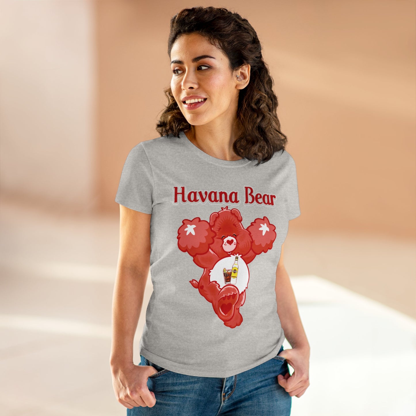 Havana Bear - Women's Midweight Cotton Tee