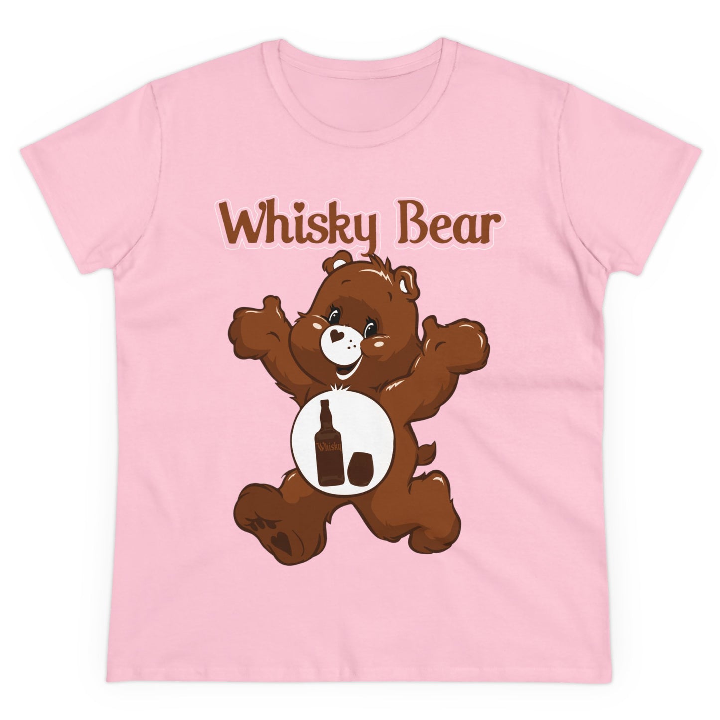 Whisky Bear - Women's Midweight Cotton Tee