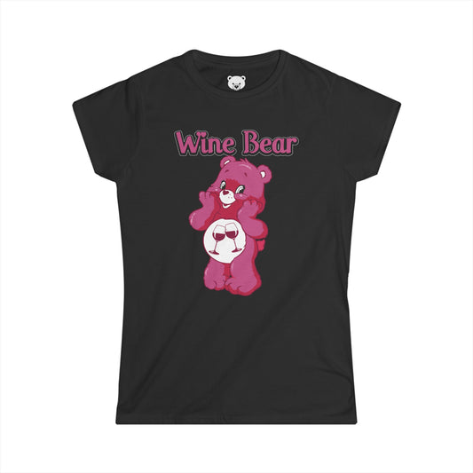 Wine Bear - Women's Softstyle Tee