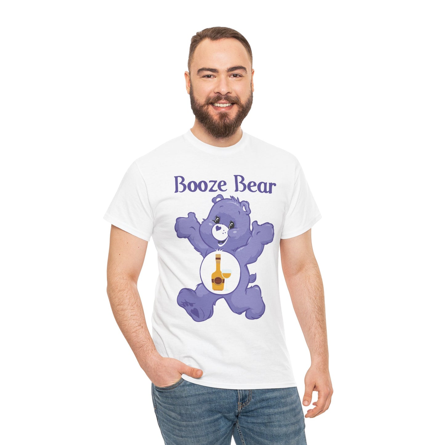 Booze Bear - Unisex Heavy Cotton Tee