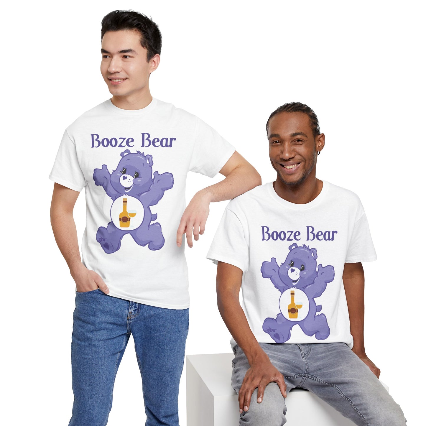 Booze Bear - Unisex Heavy Cotton Tee