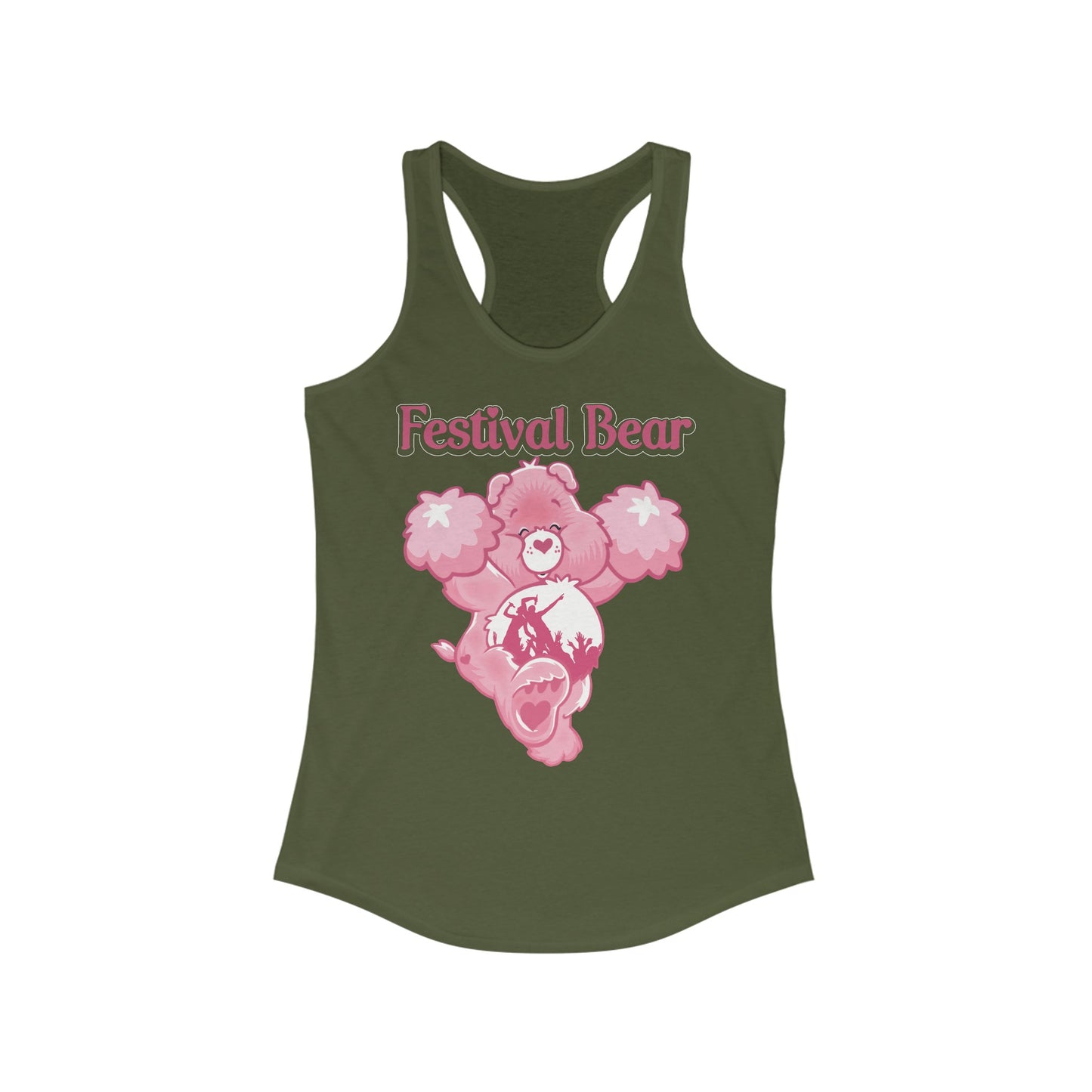 Festival Bear - Women's Ideal Racerback Tank