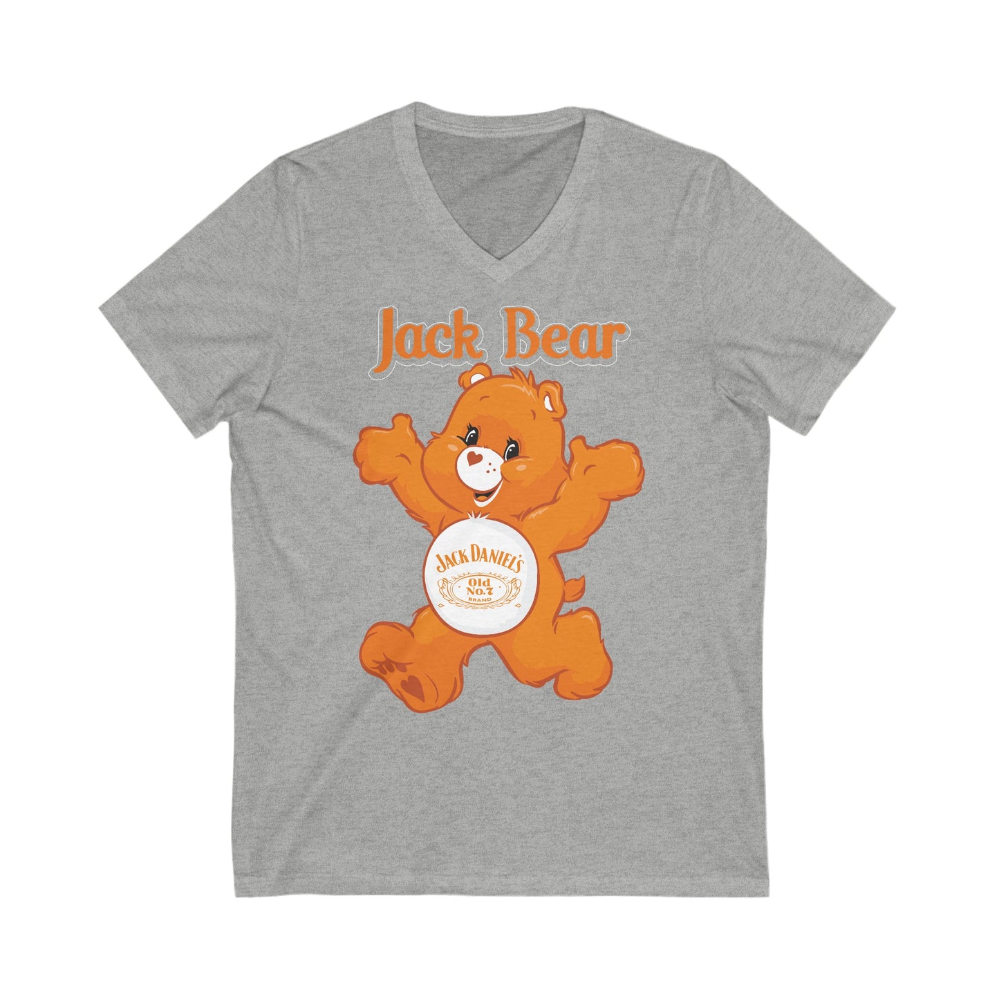 Jack Bear - Unisex Jersey Short Sleeve V-Neck Tee