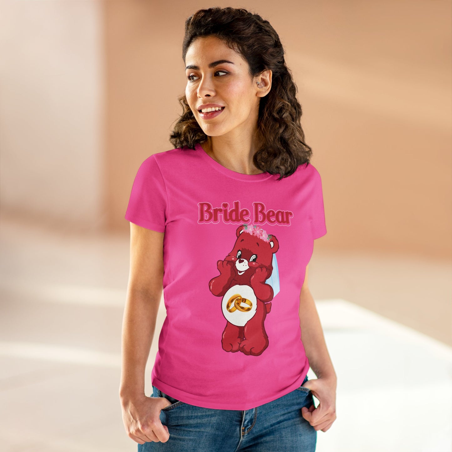 Bride Bear - Women's Midweight Cotton Tee