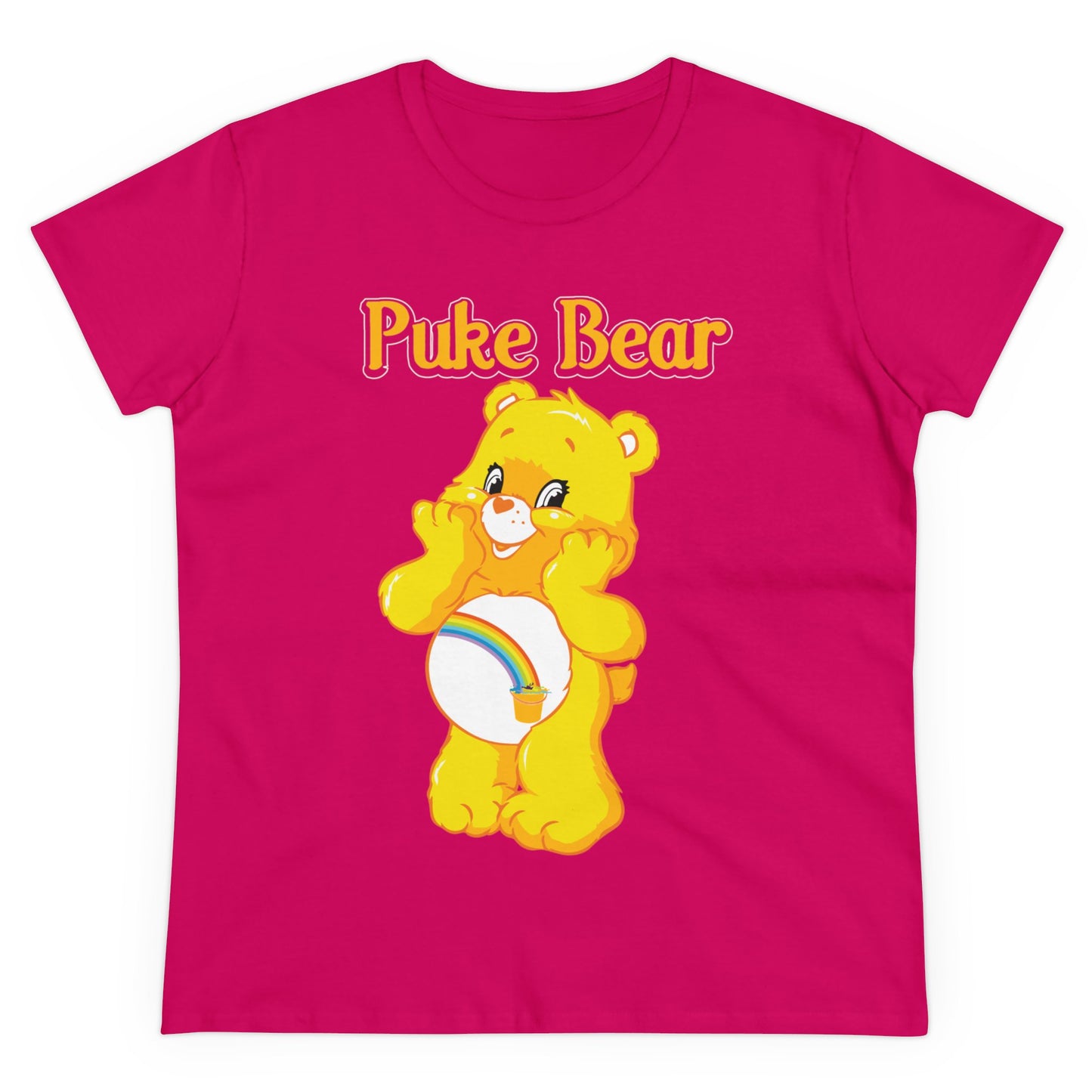 Puke Bear - Women's Midweight Cotton Tee