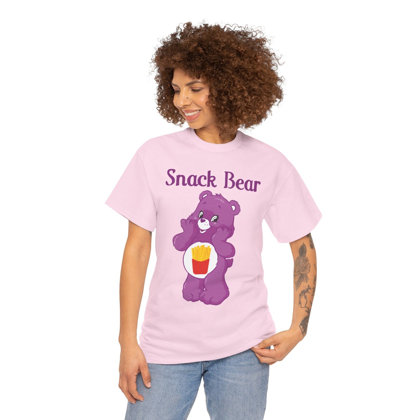 Snack Bear - Unisex Heavy Cotton Tee