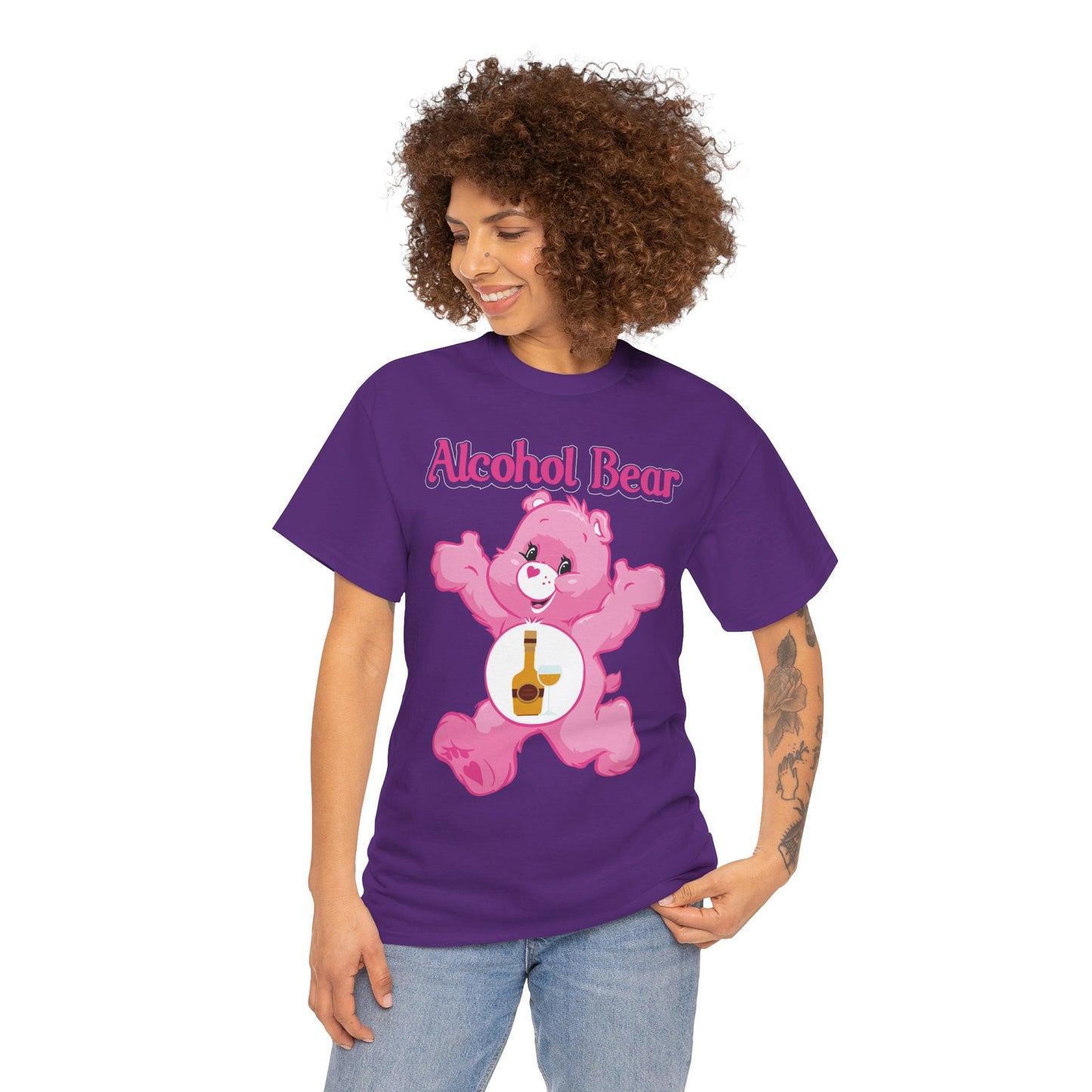 Alcohol Bear - Unisex Heavy Cotton Tee