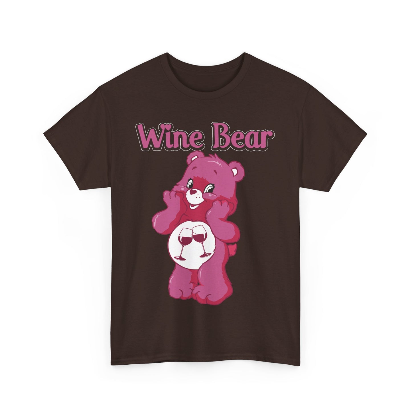 Wine Bear - Unisex Heavy Cotton Tee