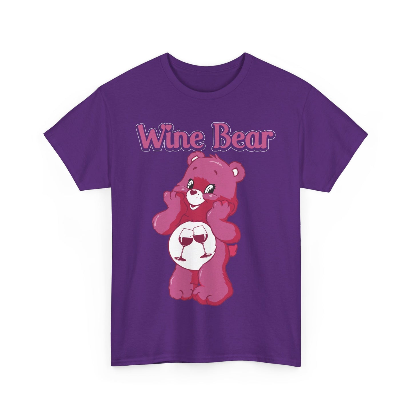 Wine Bear - Unisex Heavy Cotton Tee