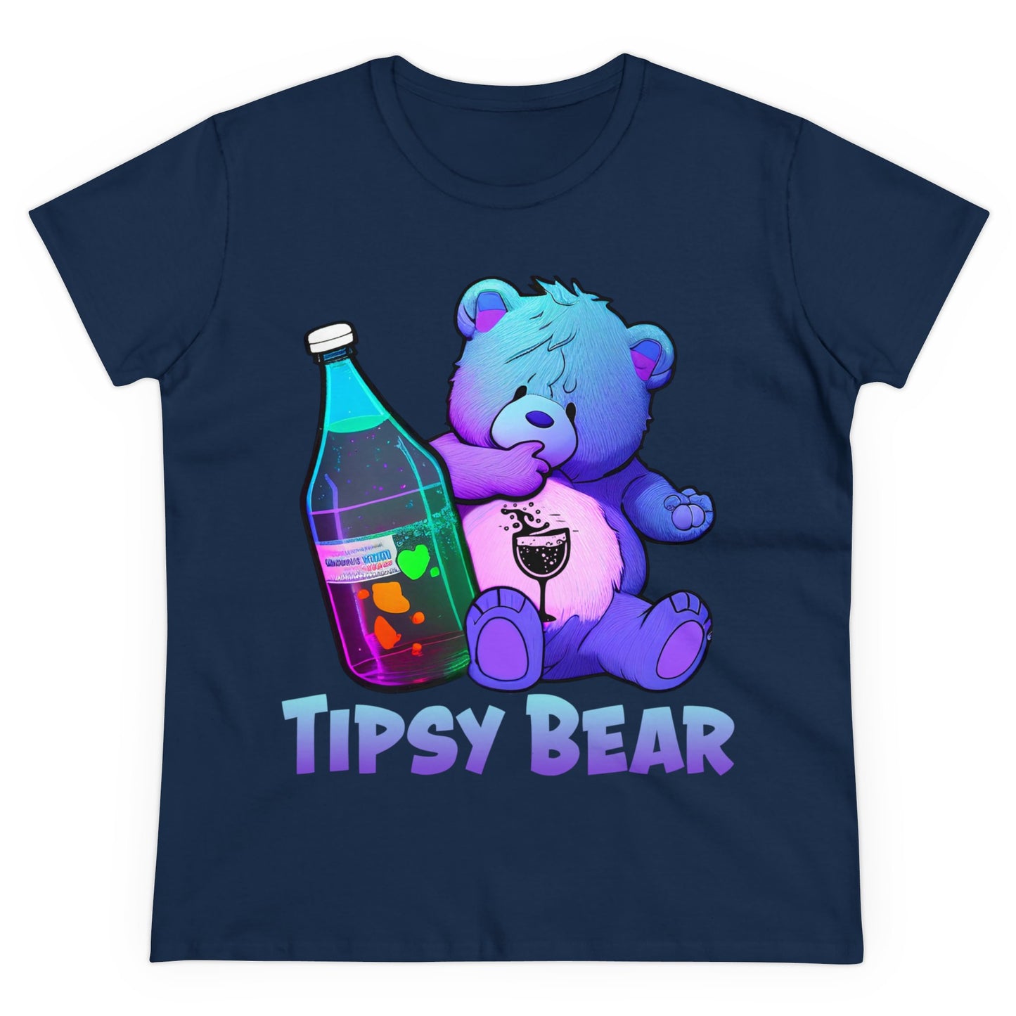 Tipsy Bear - Women's Midweight Cotton Tee