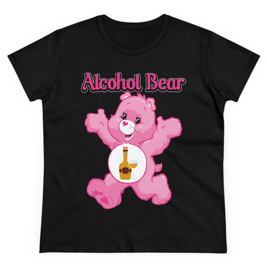 Alcohol Bear - Women's Midweight Cotton Tee