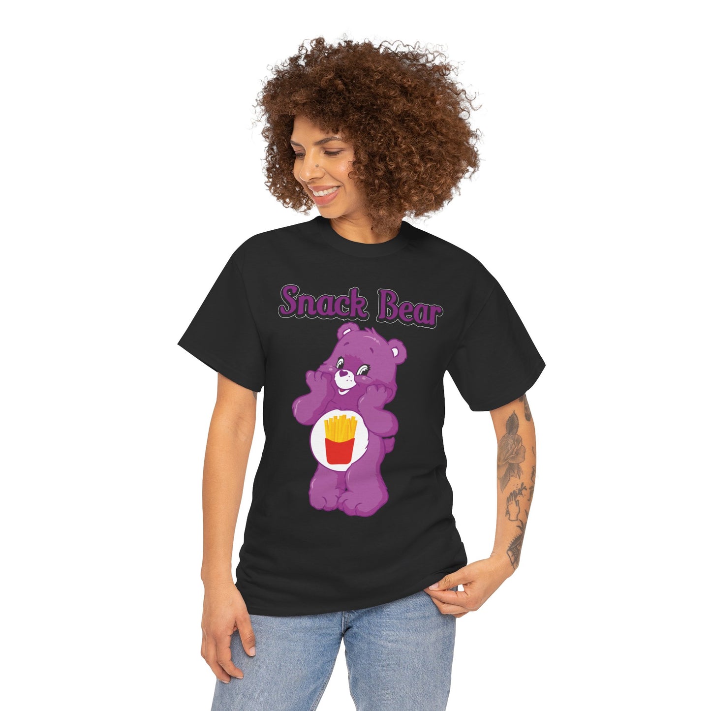 Snack Bear - Unisex Heavy Cotton Tee