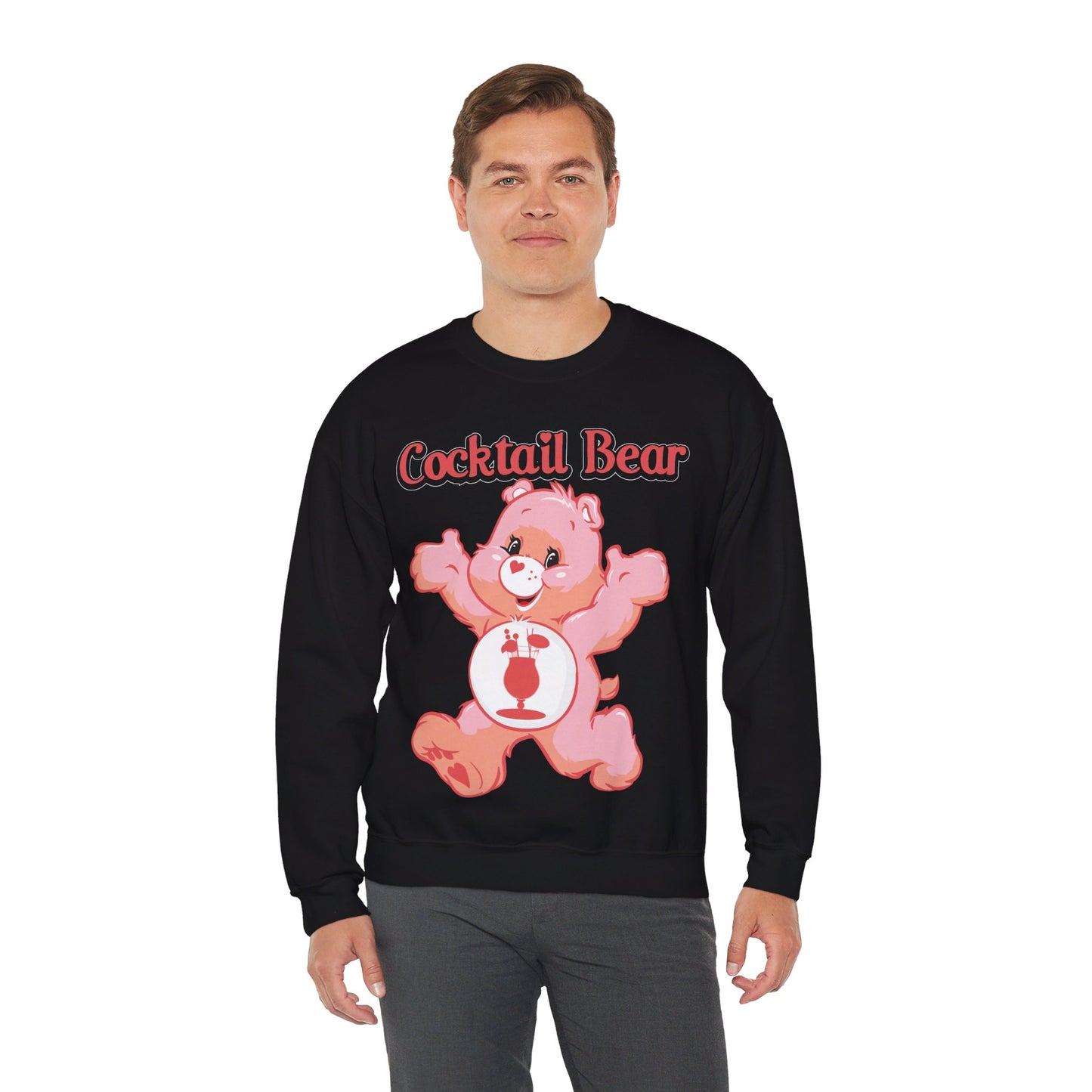 Cocktail Bear - Unisex Heavy Blend™ Crewneck Sweatshirt