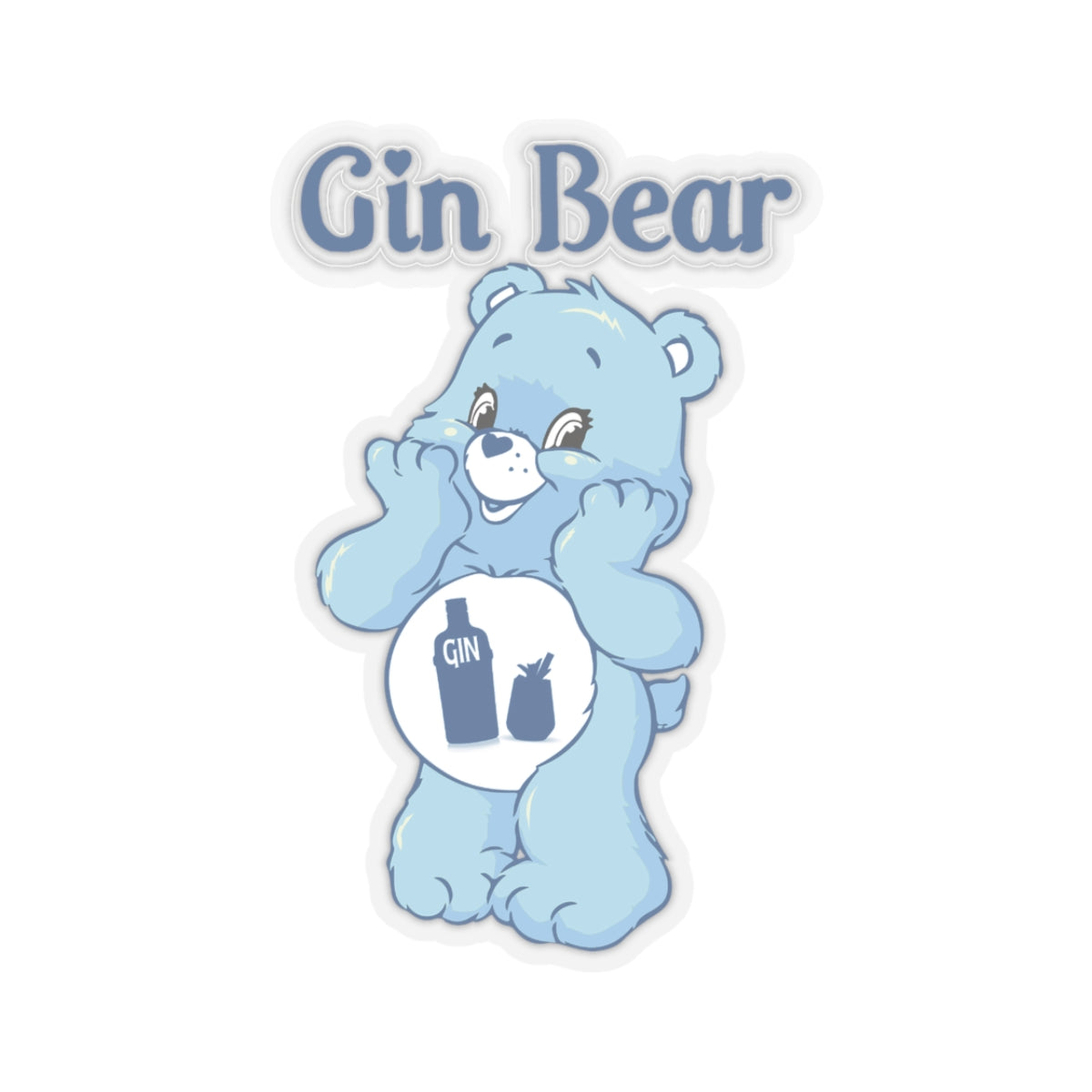 Kiss-Cut Stickers - Gin Bear