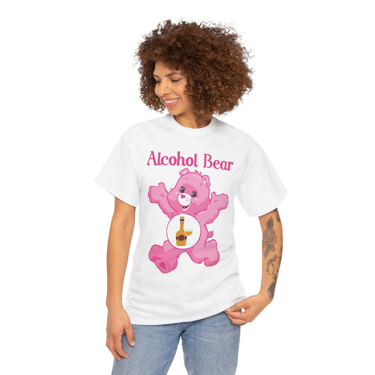 Alcohol Bear - Unisex Heavy Cotton Tee