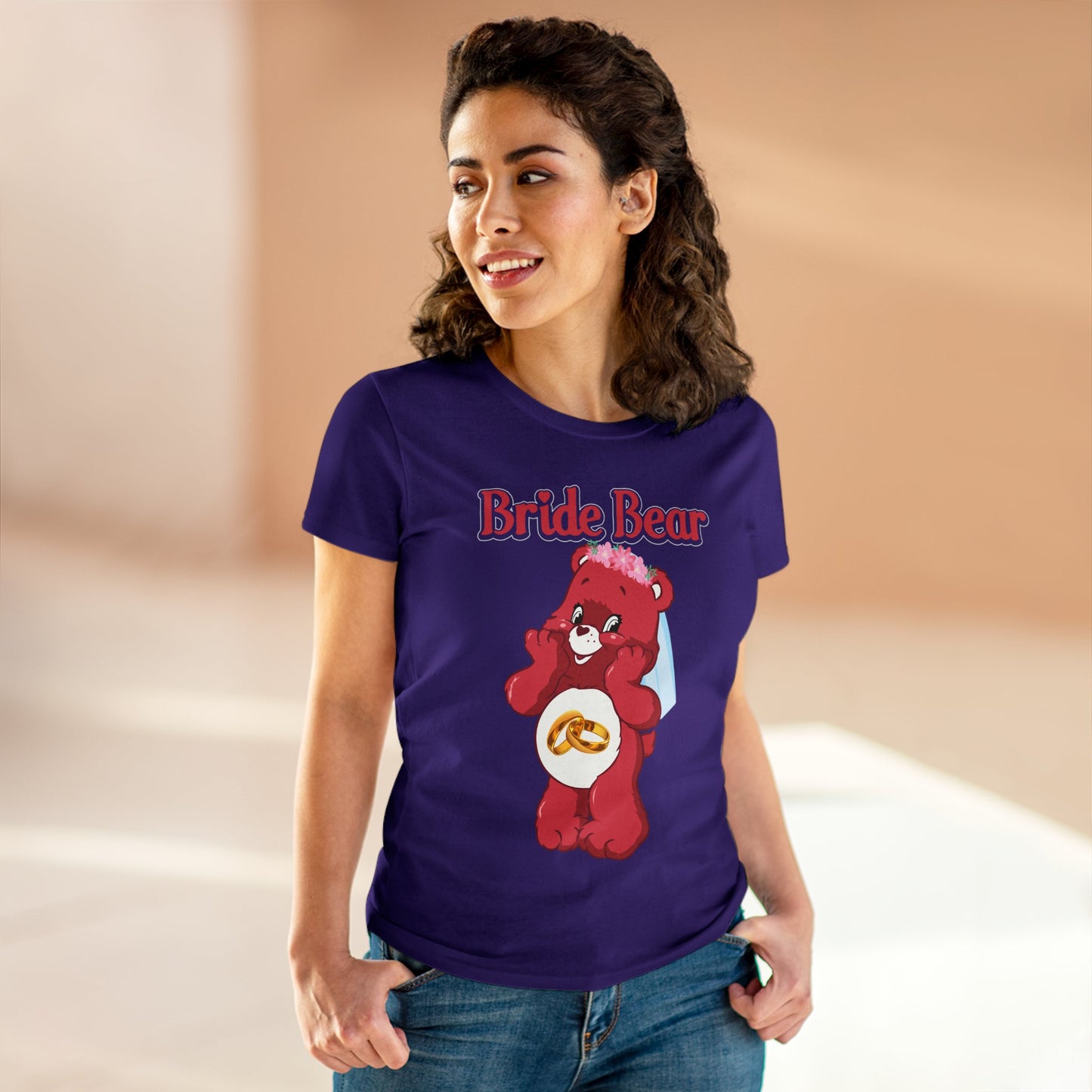 Bride Bear - Women's Midweight Cotton Tee