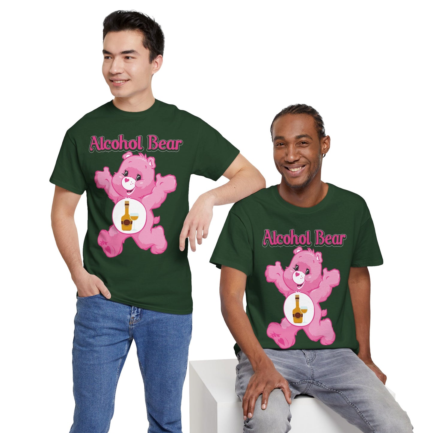 Alcohol Bear - Unisex Heavy Cotton Tee