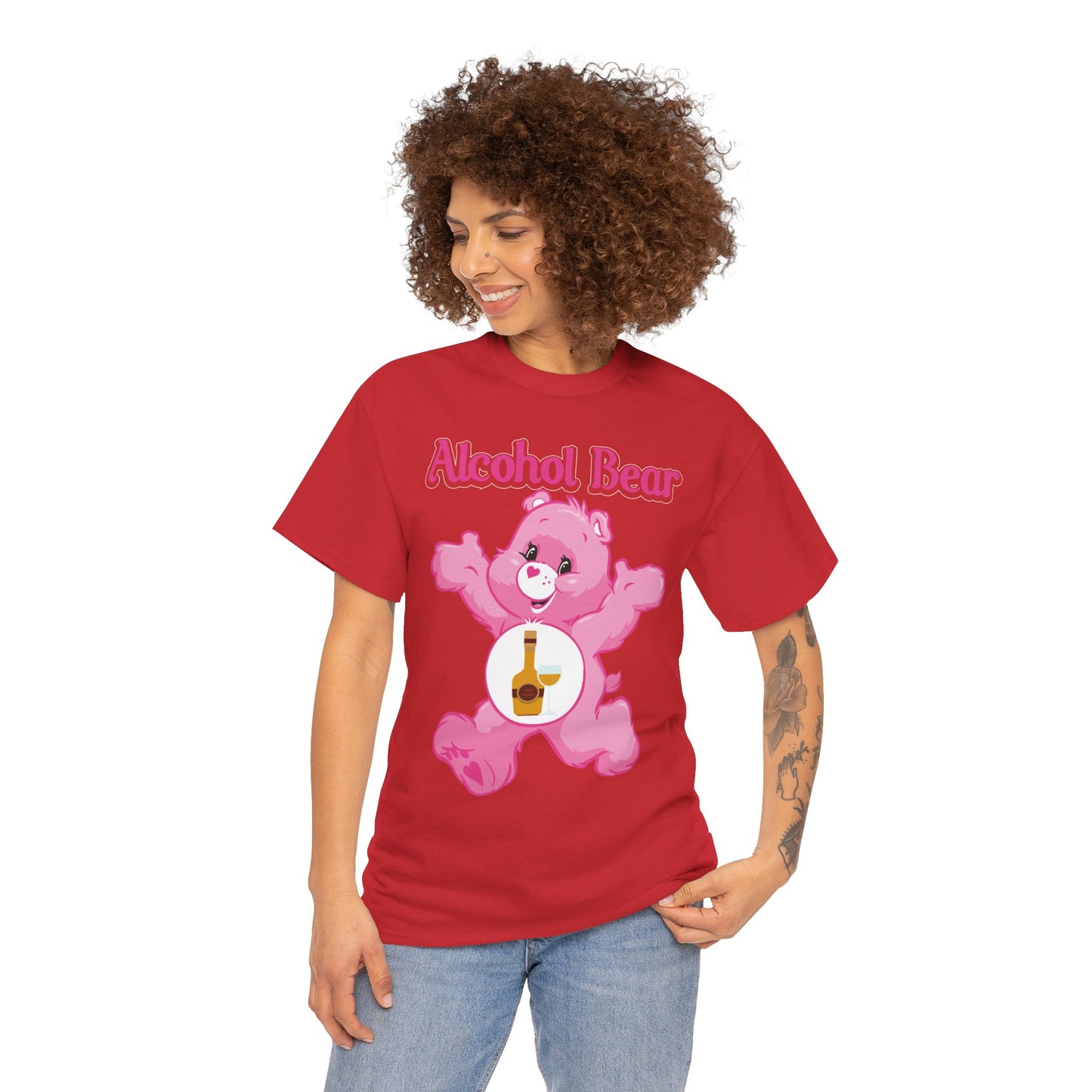 Alcohol Bear - Unisex Heavy Cotton Tee