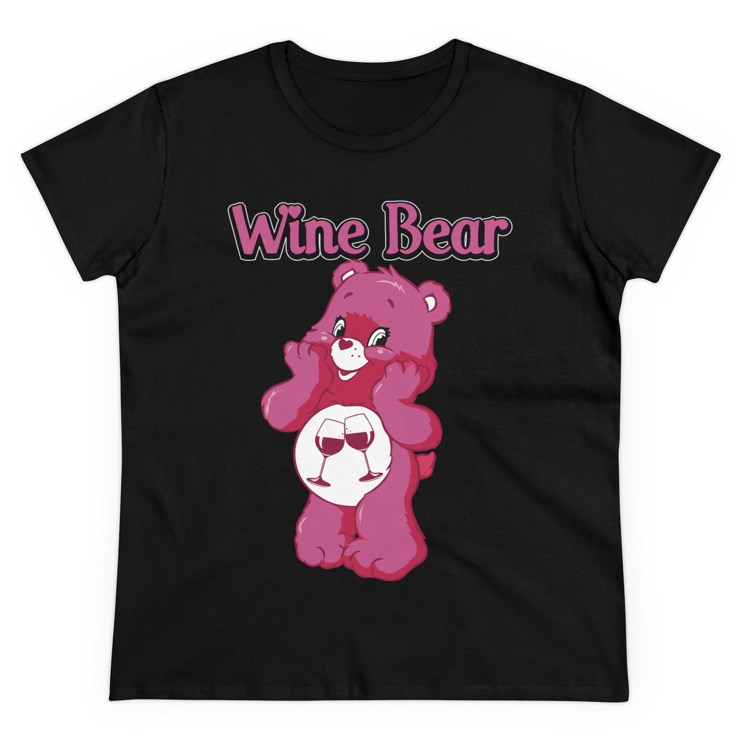 Wine Bear - Women's Midweight Cotton Tee