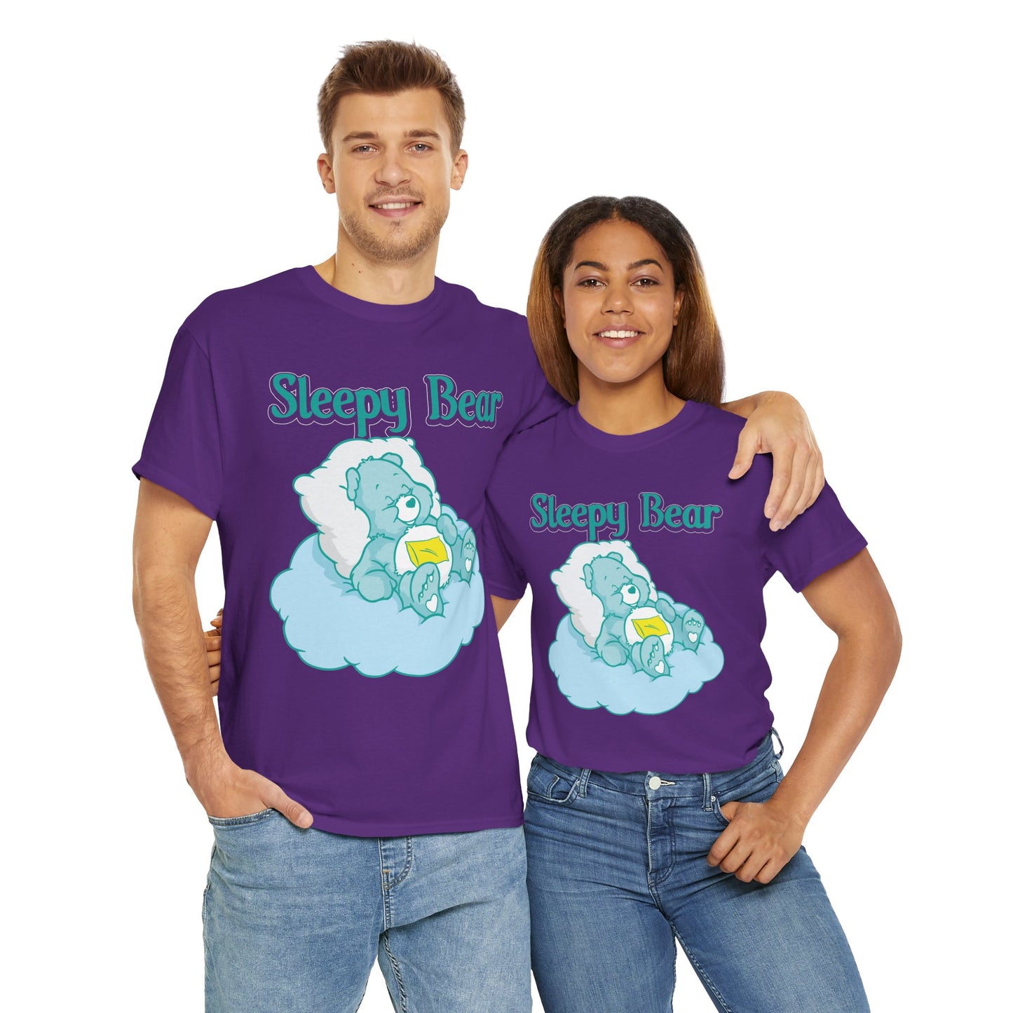 Sleepy Bear - Unisex Heavy Cotton Tee