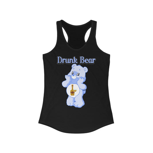 Drunk Bear - Women's Ideal Racerback Tank