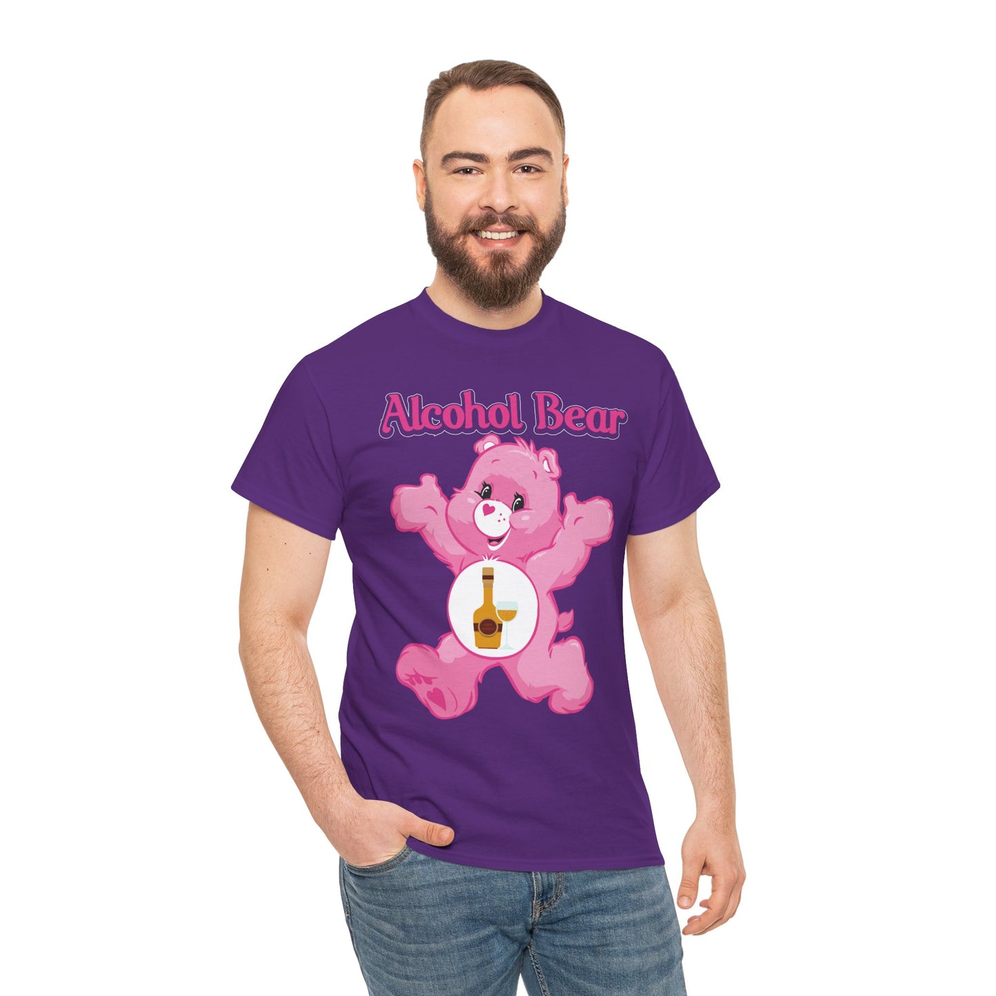 Alcohol Bear - Unisex Heavy Cotton Tee