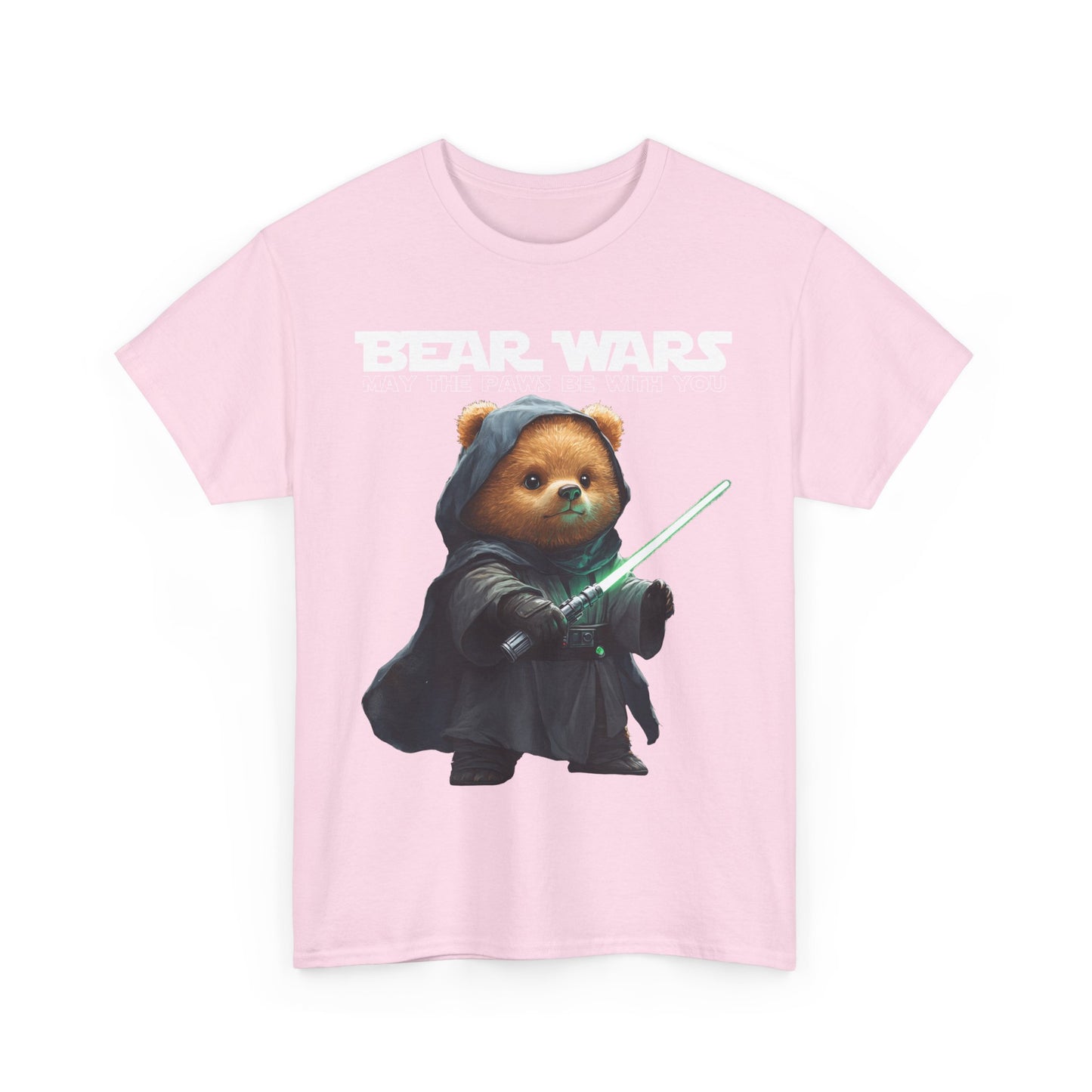 Bear Wars May The Paws Be With You - Unisex Heavy Cotton Tee