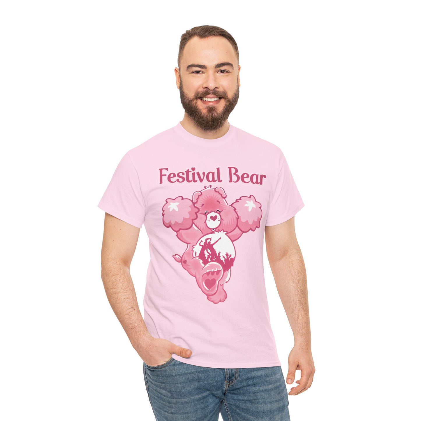 Festival Bear - Unisex Heavy Cotton Tee