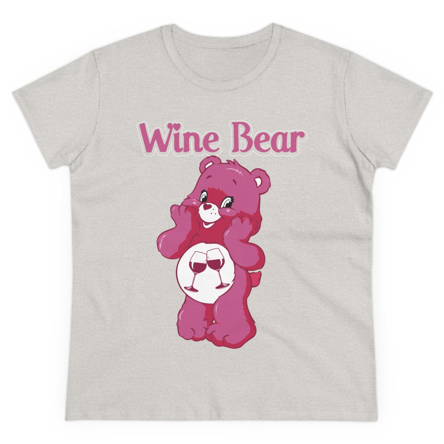 Wine Bear - Women's Midweight Cotton Tee