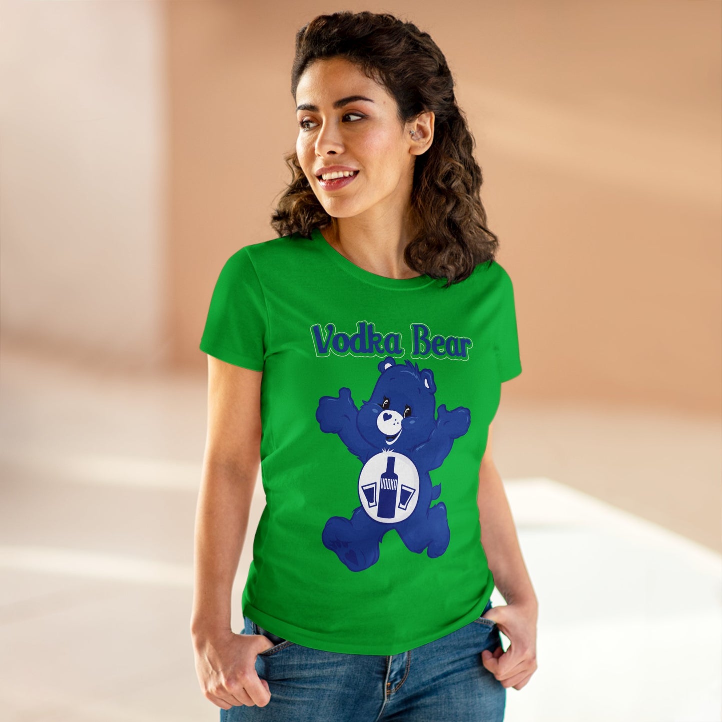 Vodka Bear - Women's Midweight Cotton Tee