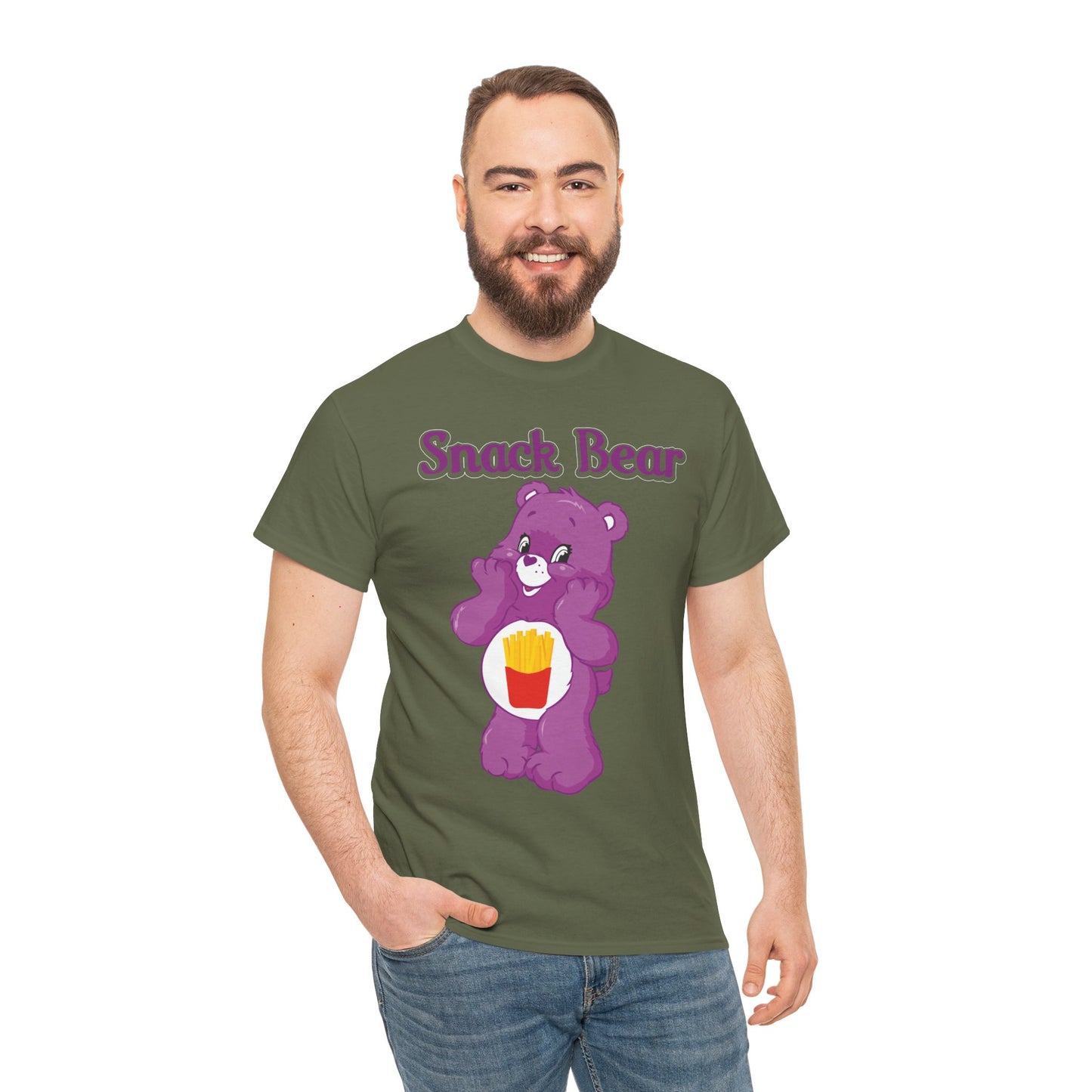 Snack Bear - Unisex Heavy Cotton Tee