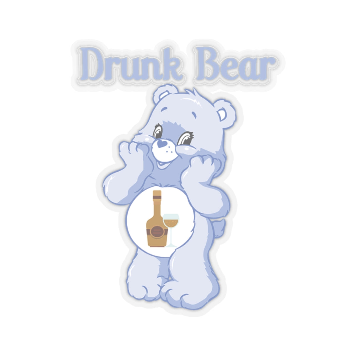 Kiss-Cut Stickers - Drunk Bear