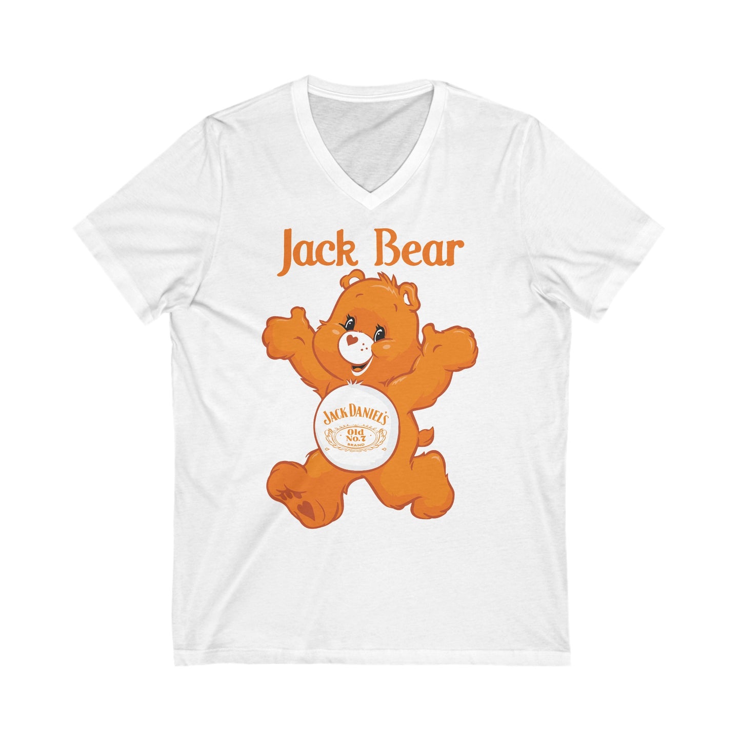 Jack Bear - Unisex Jersey Short Sleeve V-Neck Tee