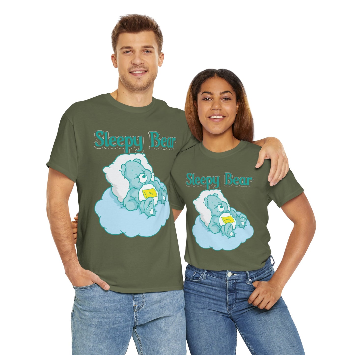 Sleepy Bear - Unisex Heavy Cotton Tee