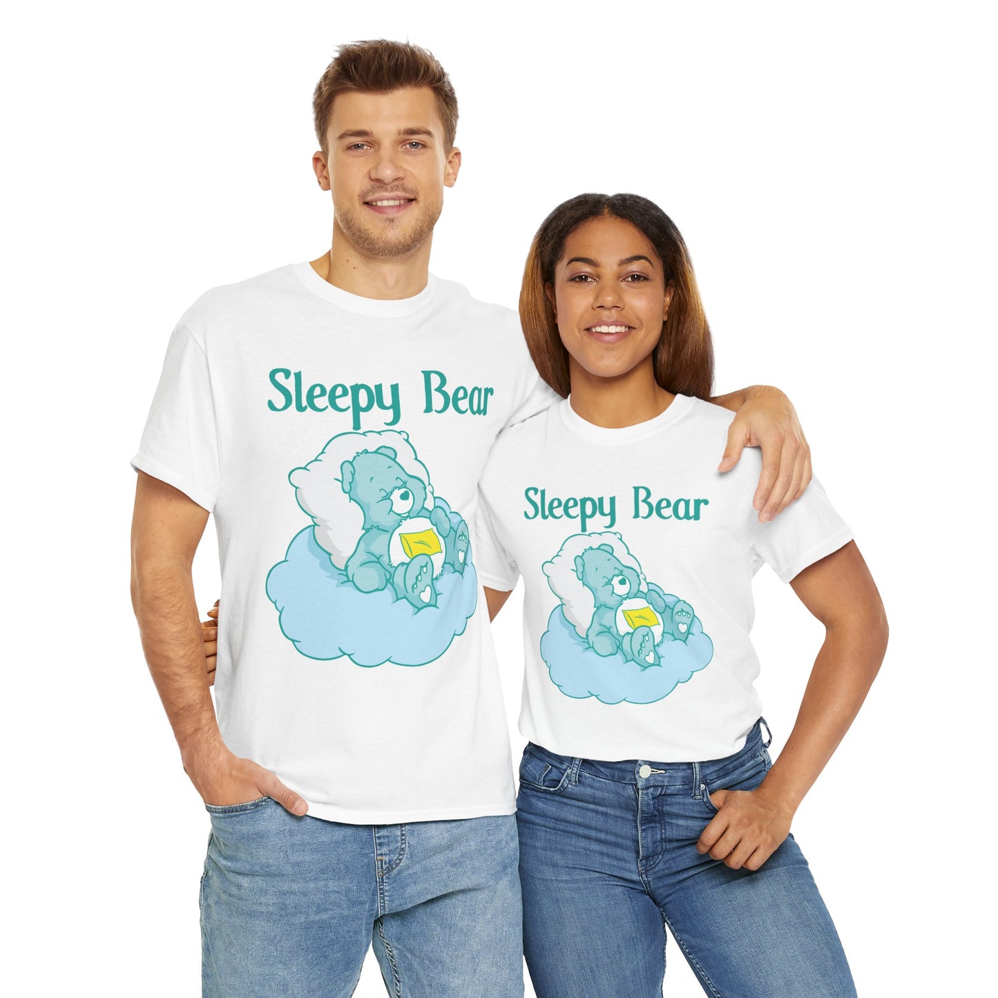 Sleepy Bear - Unisex Heavy Cotton Tee